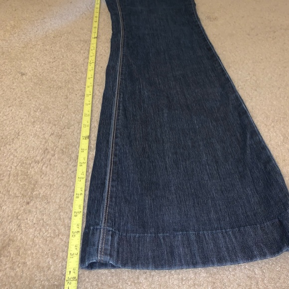 White House Black Market Trouser Leg Blue Jeans - Picture 8 of 9